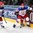 MINSK, BELARUS - MAY 9: Russia's Andrei Zubarev #3 battles for the puck along the boards with Switzerland's Kevin Fiala #13 while Maxim Chudinov #73 looks on during preliminary round action at the 2014 IIHF Ice Hockey World Championship. (Photo by Andre Ringuette/HHOF-IIHF Images)

